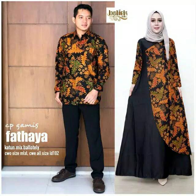 Batik Couple Gamis FATHAYA