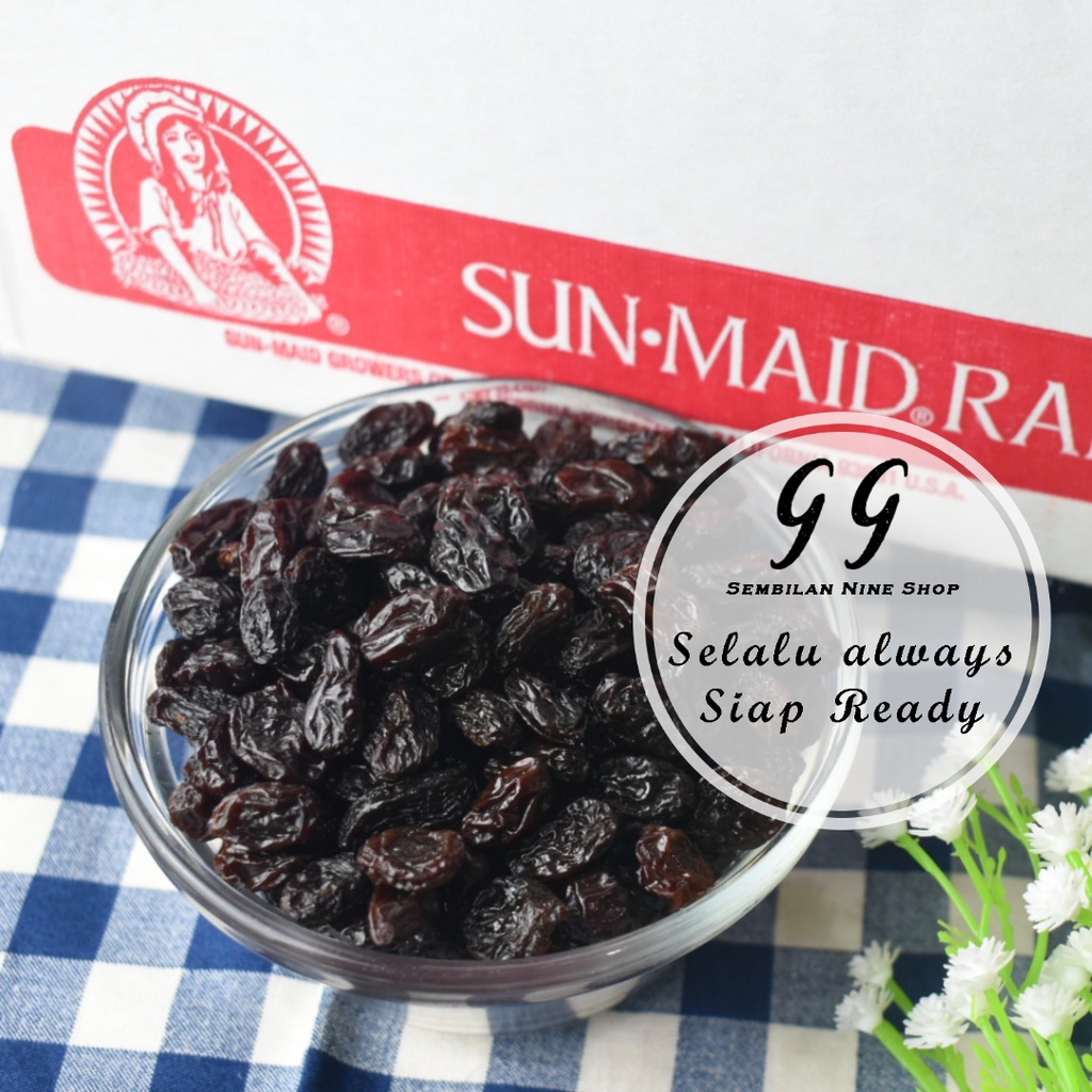 

SUNMAID Raisins 500 Gram SUN MAID Kismis Natural Raisin California USA