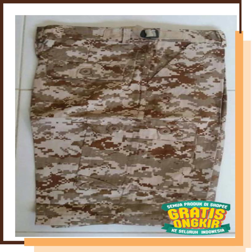 SNow Mulur Highwais High Petualangan pants hiking / Celana pendek loreng DESSERT (DIGITAL GURUN) / c