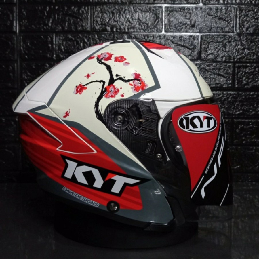 HELM KYT NFJ XAVI SAKURA LIVERY 2021 HALF FACE
