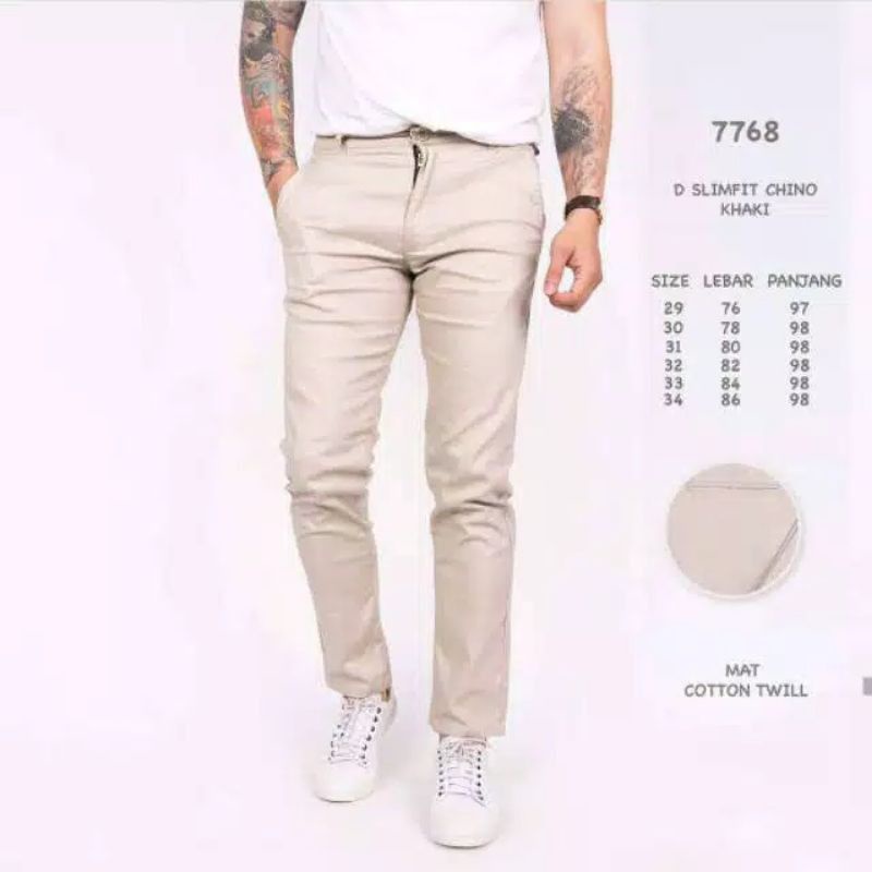 Celana Chino Panjang / Celana Cino Pria / Celana Cinos Panjang / Chino Pria Ukuran 27-38