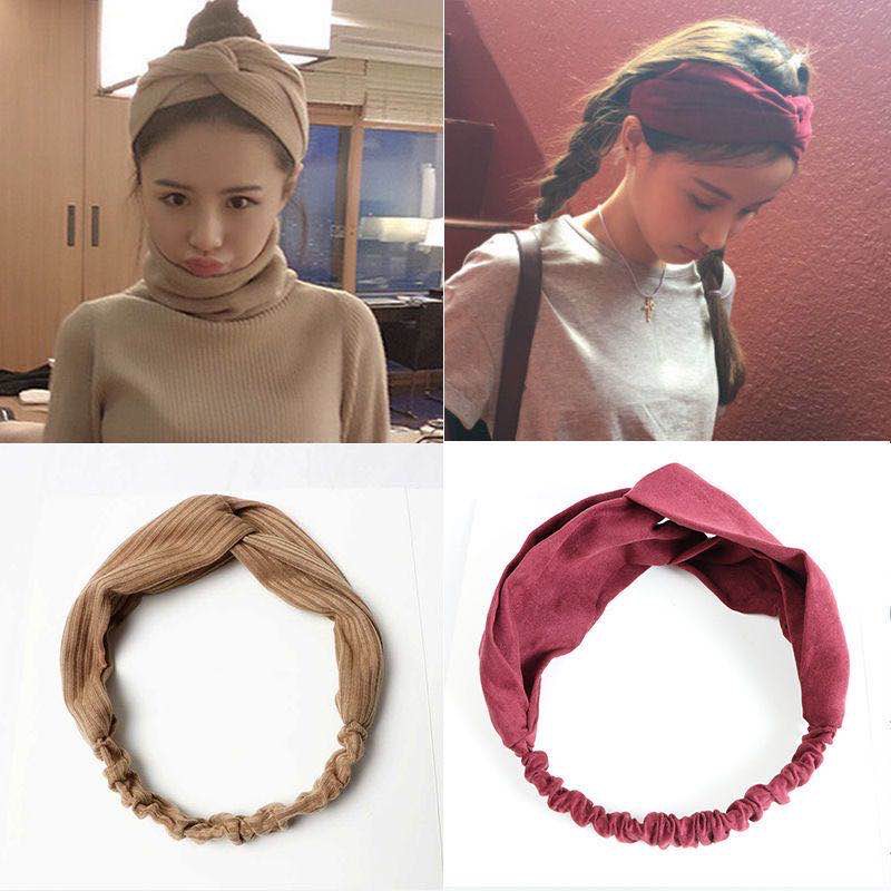 ROWLING (B -6) Bando Polos Salur - Bando Bandana Simpul- Headband - Bando Bandana Untuk Wanita