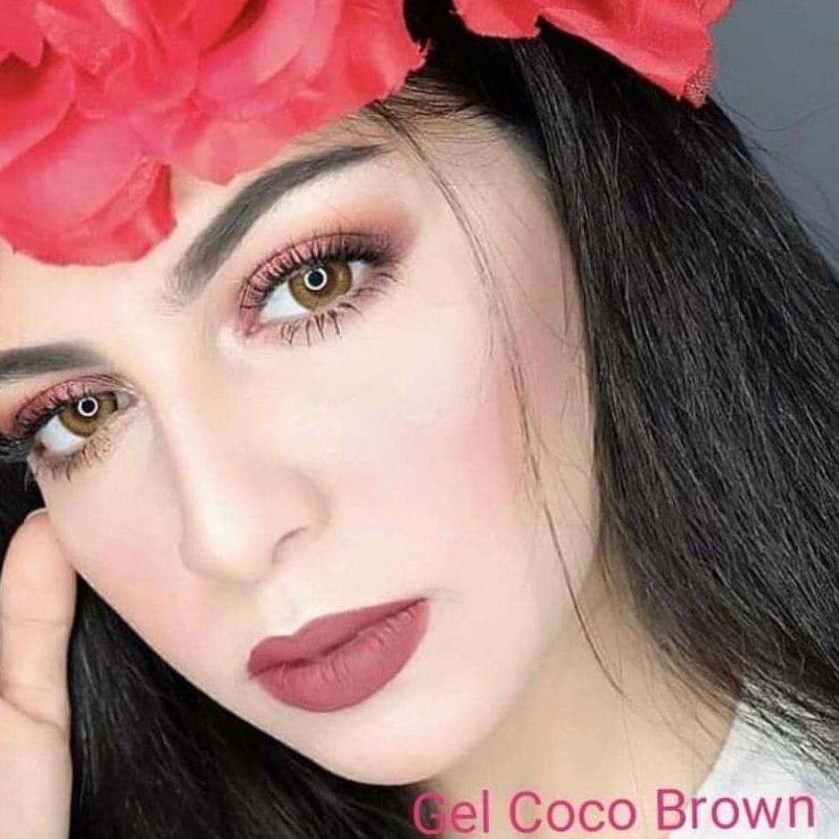 [bisa cod] softlens TOP GEL COCO minus choco brown 14.5mm
