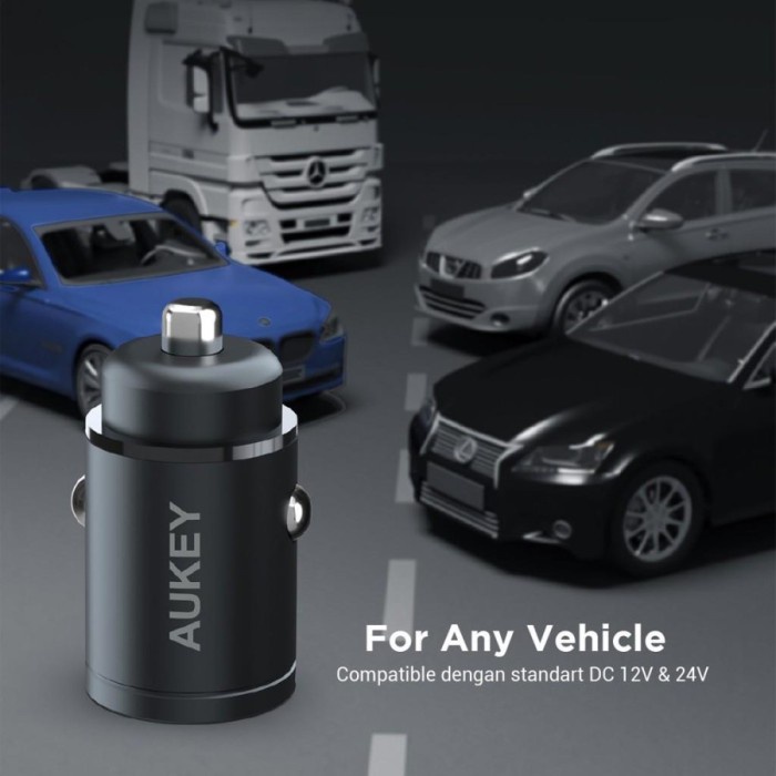 AUKEY Car Charger CC-A4 2 Port (PD + Quick Charge)