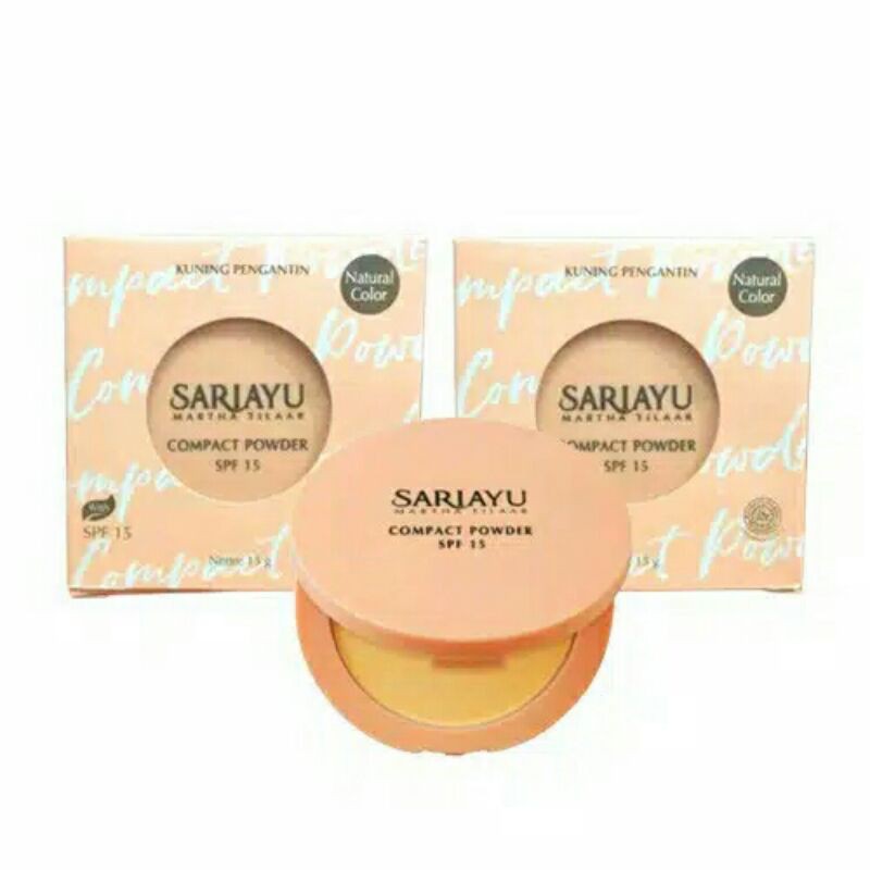 Bedak padat sari ayu compact powder kuning langsat