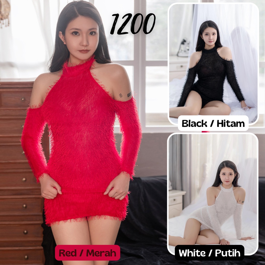 BL1200 Korean Style Fringed Dress Rumbai - Lingerie by Sexy Kisser