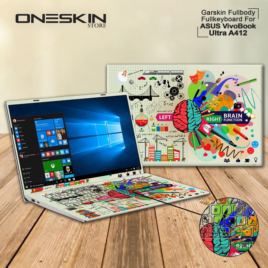 Garskin Laptop Cover Asus A412FA-EK502T A412FA-EK503T A412FL-EK301T FB