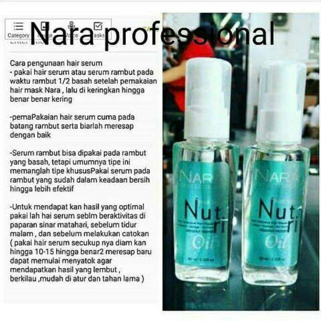 Nara Professional Hair Mask Shopee Indonesia