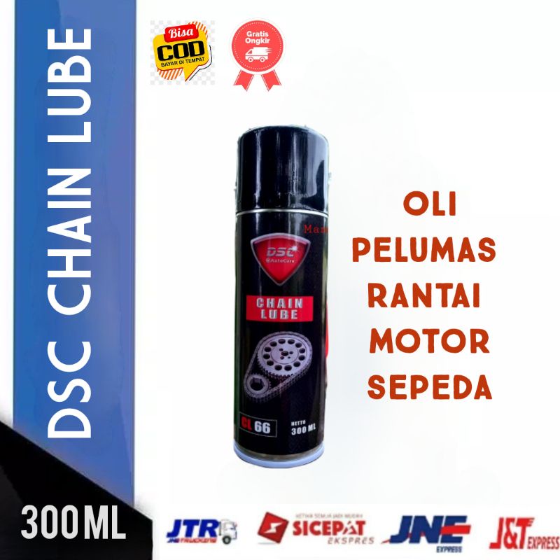 DSC Chain Lube 300 ml Pelumas Rantai Motor / Oli Rantai / Pembersih Rantai / Anti Karat