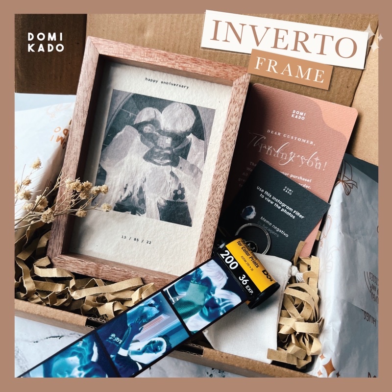 

INVERTO FRAME PACKAGE by domikado.jkt / kado pacar / couple / kado bucin / hadiah anniversary / unique gift / ulang tahun / birthday