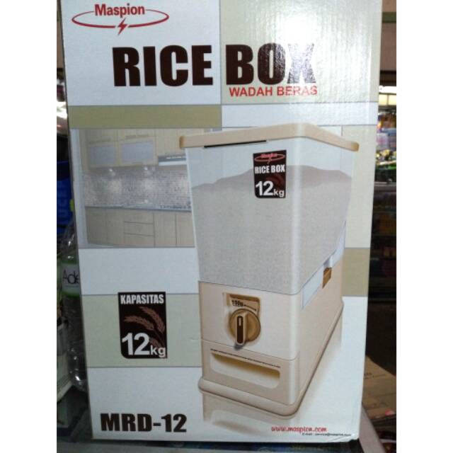 Jual Rice Box Maspion Wadah Tempat Penampung Beras Kg Shopee Indonesia