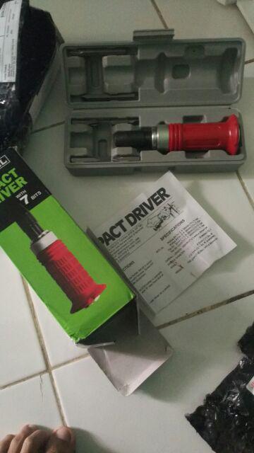 Vessel Obeng Gedor Set / Obeng Ketok Impact Driver  Set 7pcs