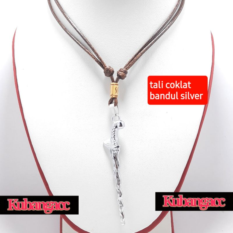 Kalung. Kalung Tali Liontin Keris Kalung Tali Keris Kalung Tali Pria Wanita Kalung Tali cowok cewek