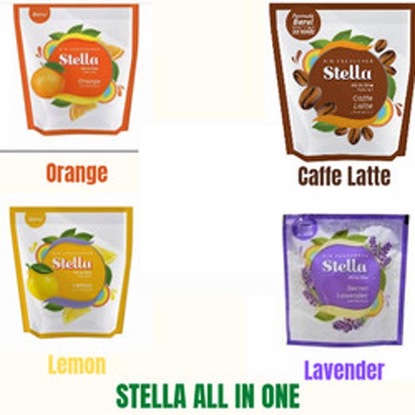 [55GR] STELLA Pengharum Ruangan | Stella Air Freshener All in One - Stella All in One 42g | Lemon | Orange | Caffe Latte Coffee_Cerianti