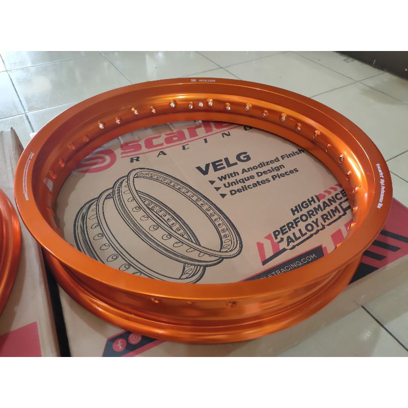 Velg 17 250 300 Scarlet Racing WM 36 Lubang Oren