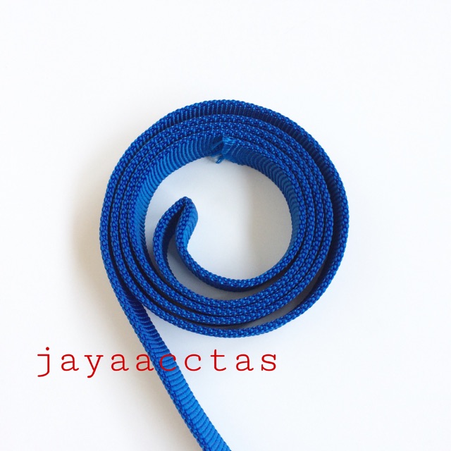 Tali webbing 2.0 cm tubular double biru benhur