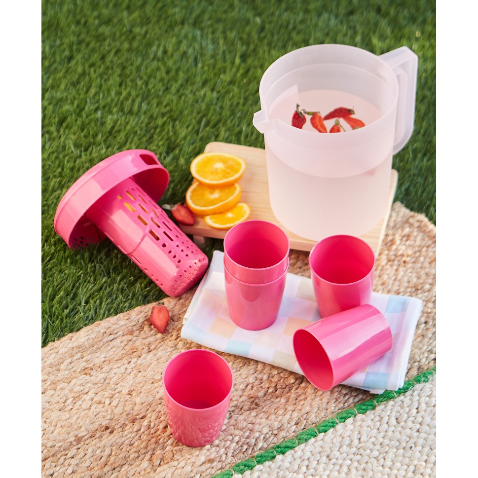 tersedia cpm annabelle jug infused set plus 5 glass pink siapkirim