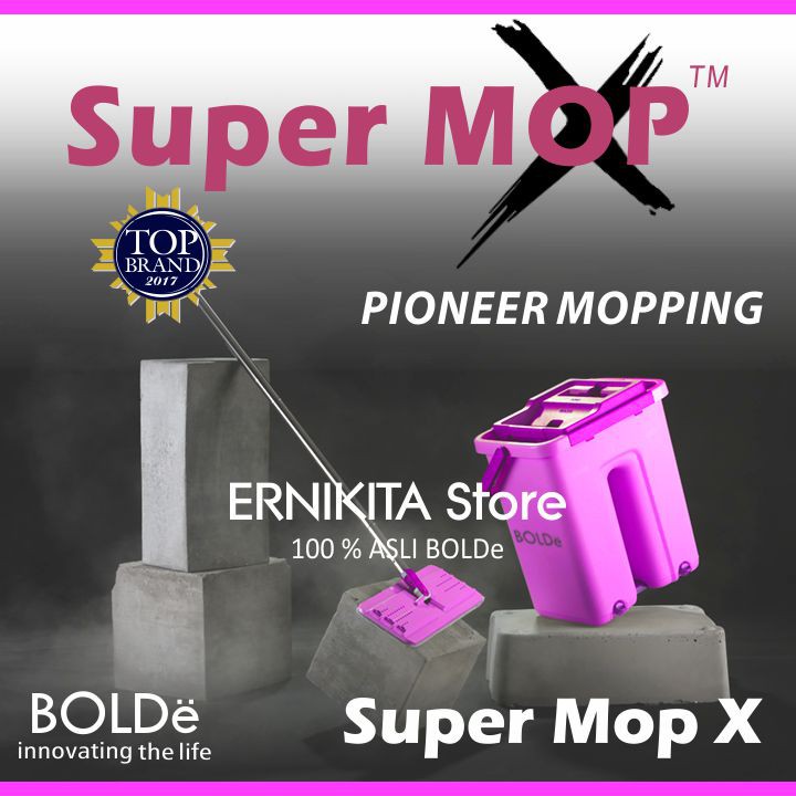 BOLDe SUPERMOP X - Alat Pel Flat Peras Bilas