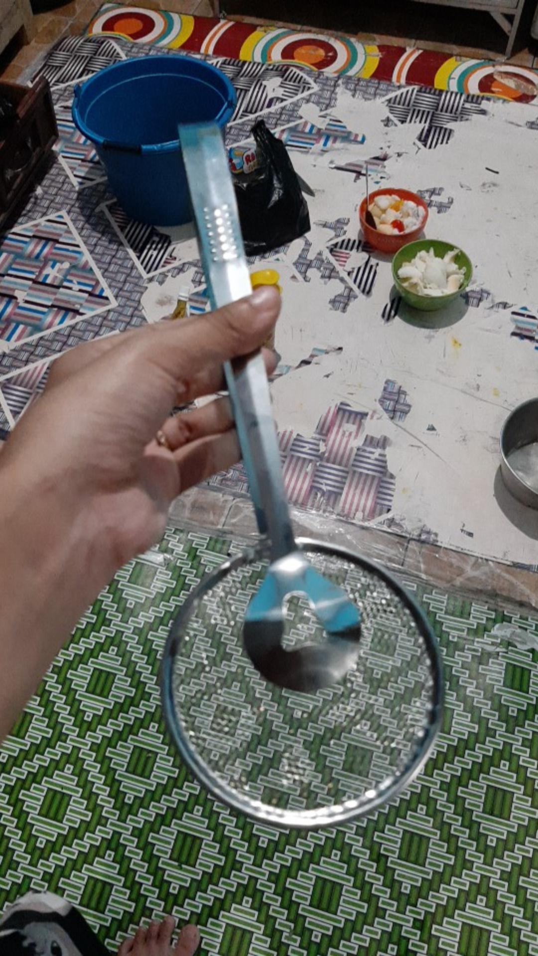 Spatula Goreng Spatula Jepit Dan Peniris Minyak Penjepit Gorengan Peralatan Dapur Masak