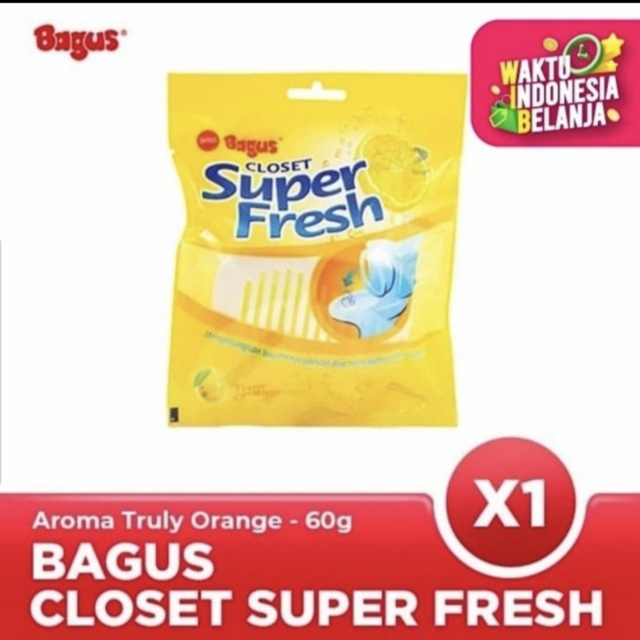 BAGUS CLOSET SUPER FRESH 60gr Kamper Kloset Anti Bau dan Jamur