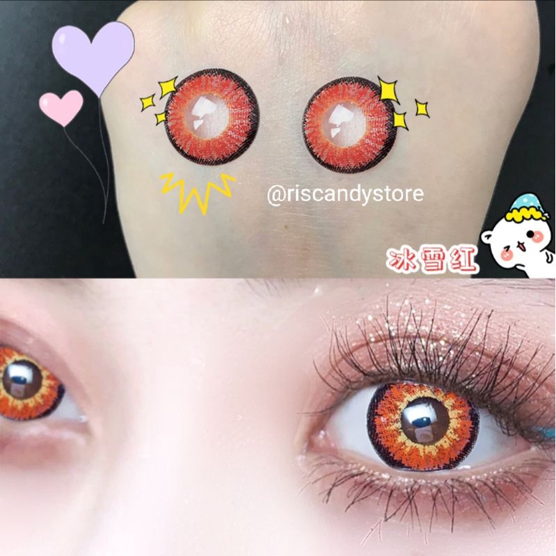 (NEW !)Lensa Kontak Cosplay (Ice Snow Series) softlens cosplay NORMAL