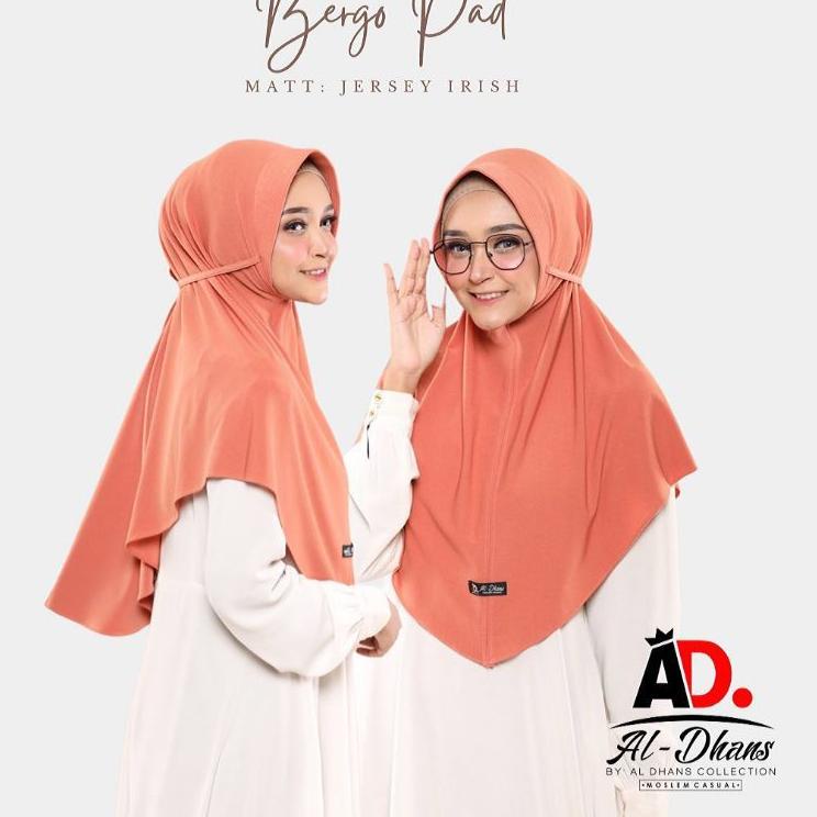 MDV.27Jn22ᵞ021 BERGO PAD ORI AL-DHANS ALDHANS HIJAB | JILBAB SHAFA INSTAN KERUDUNG