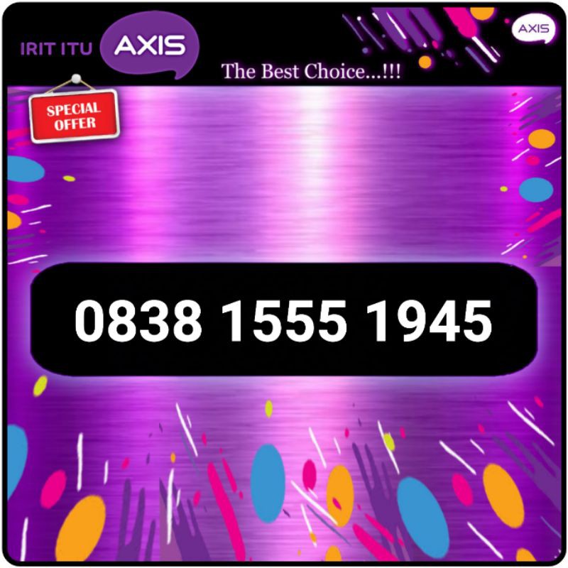 Nomor cantik axis 4g seri tahun rapih