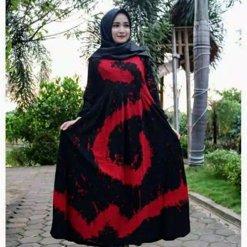 Gamis twill / (Size S,M,L,XL) Gamis twill rainbow / pelangi / ori twill super busui