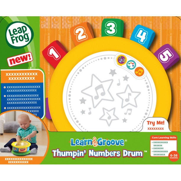 LEAPFROG LEARN AND GROOVE THUMPIN' NUMBERS DRUM