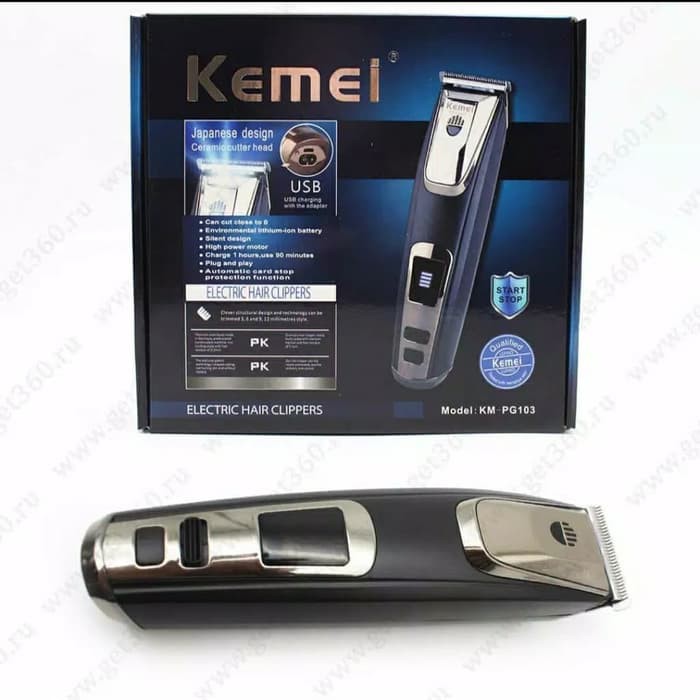 Mesin Cukur Rambut Kemei KM-PG 103 Alat Cukur Hair Clipper jenggot kumis waterproof