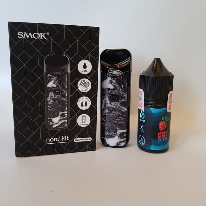 Paket Hemat Siap Ngebul Pod Smok Nord Kit Free Liquid Salt Nic