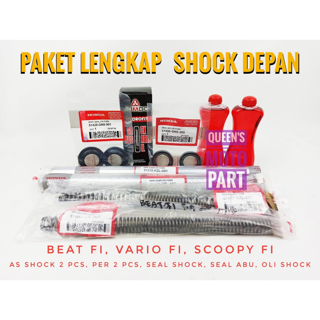 Paket as shock + per shock + seal abu + seal shock + oli shock BeAT FI