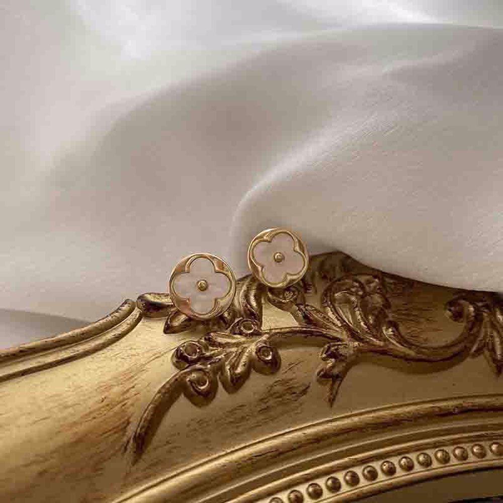 Rebuy Earrings Elegant 2021terbaru Korea Bunga Bintang Bulat Geometris Berlian Stud Earring