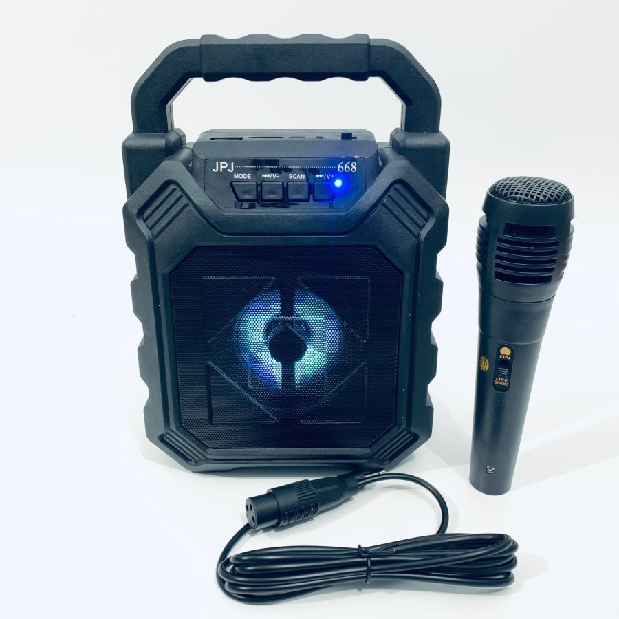 Speaker bluetooth portable jpj-668 free mic//speaker karaoke jpj-668