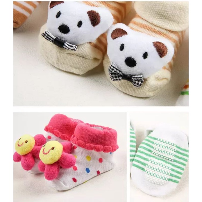 Kaos Kaki Bayi Rattle Bisa Bunyi Anti Slip M003