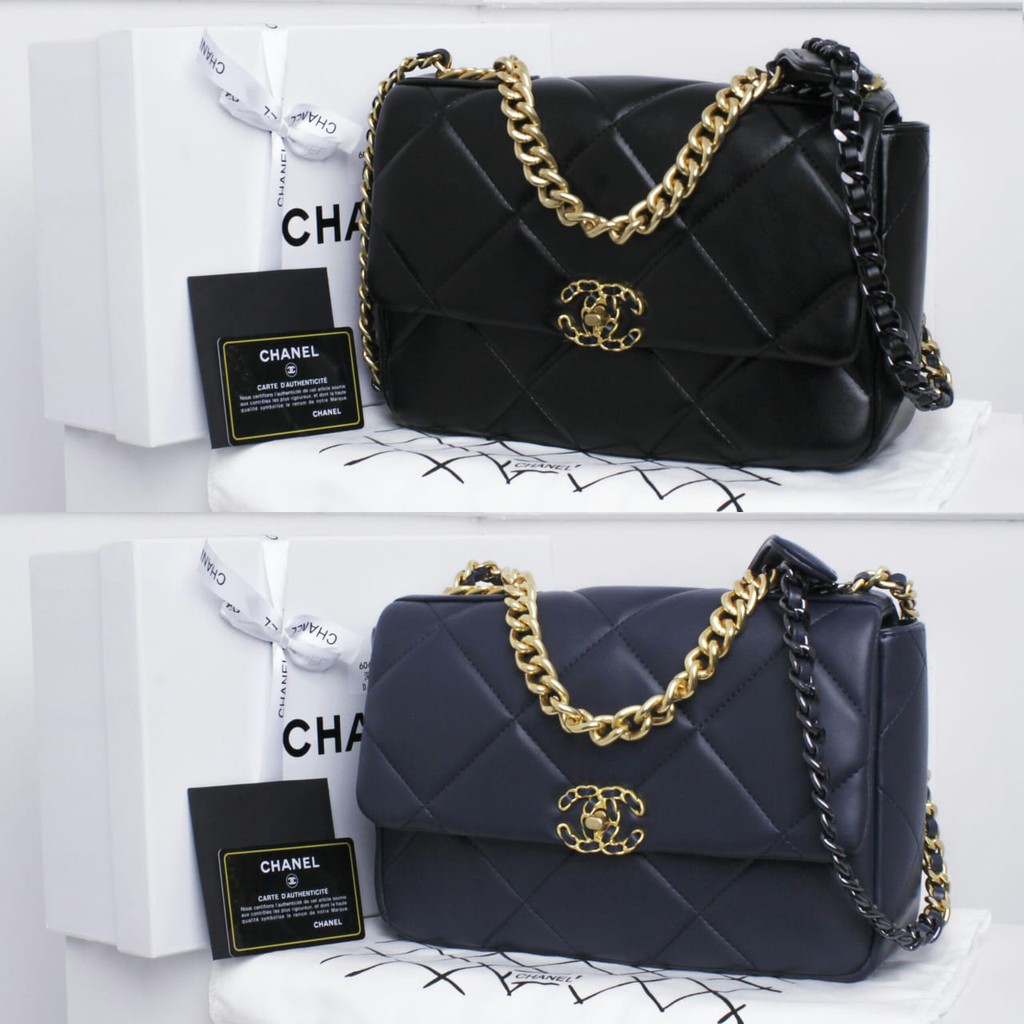 Tas Chanel 19 Flap Bag 6064 with Box Semi Premium