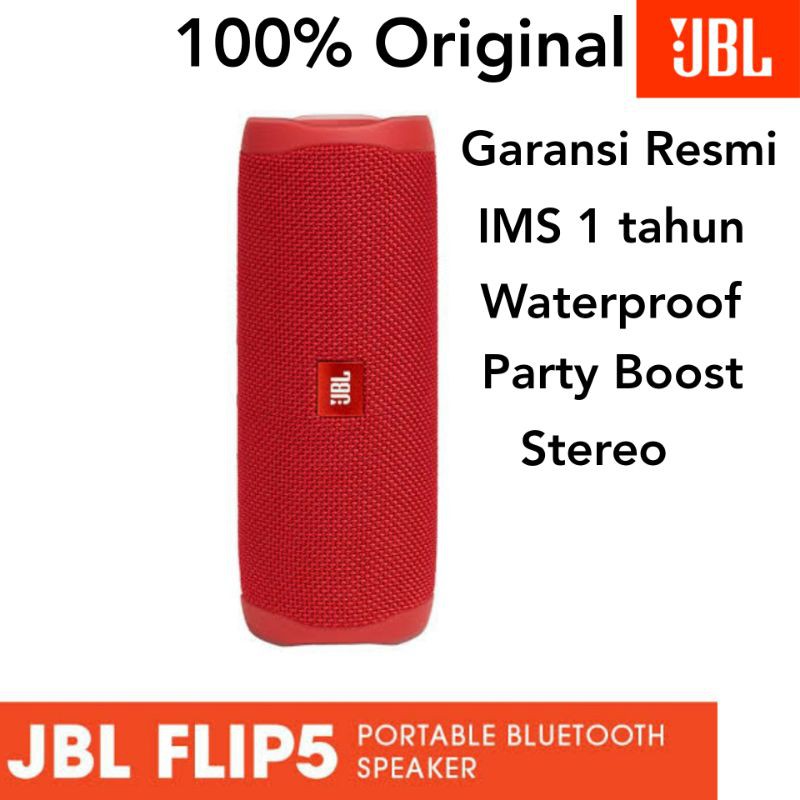 JBL FLIP 5 Original IMS Garansi Resmi Indonesia Speaker Bluetooth Wireless Speker Salon Spiker