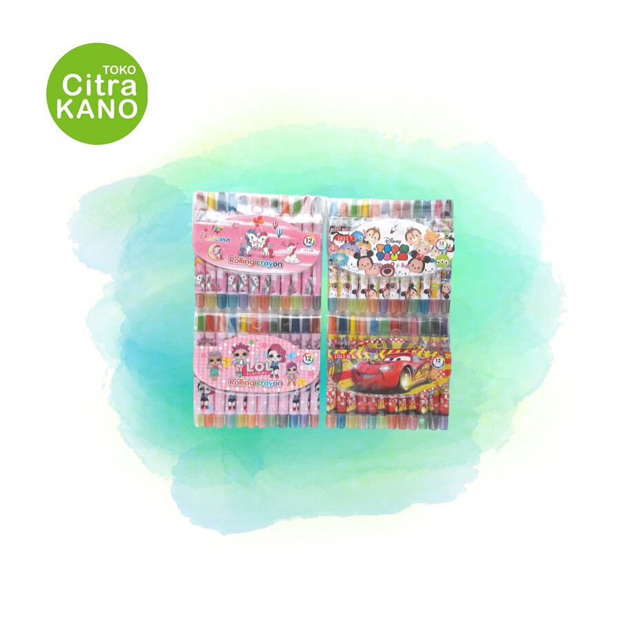 

TWIST CRAYON / CRAYON PUTAR FANCY 12 WRN PENDEK