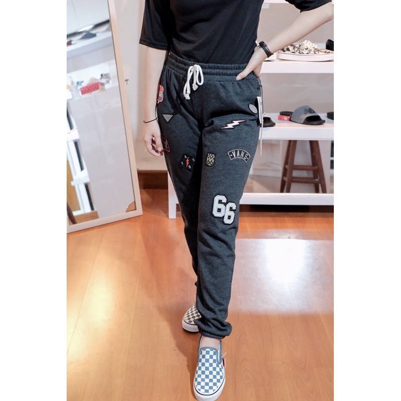VANS JOGGER PANTS GREY/PATCH