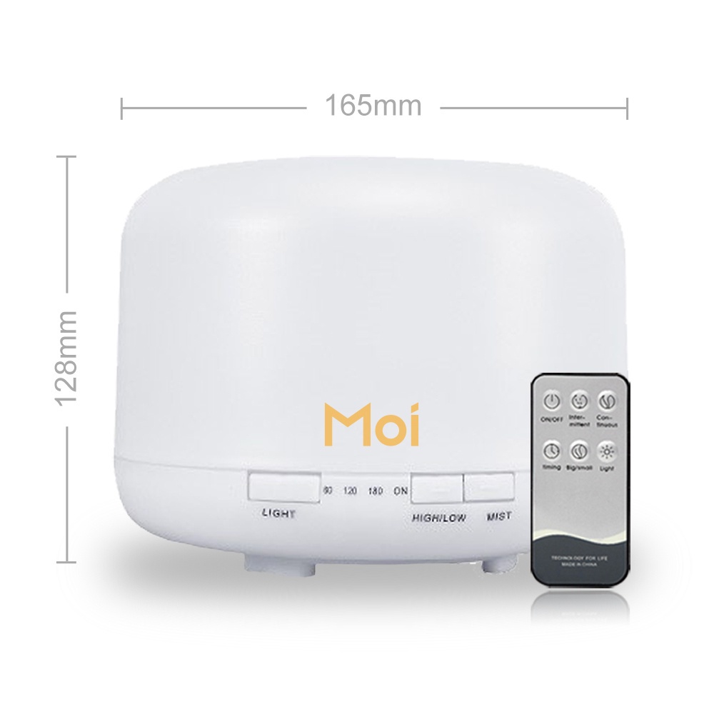 Moi Humidifier Diffuser Air Purifier Aromaterapy Essential oil Difuser 500ML+ Remote