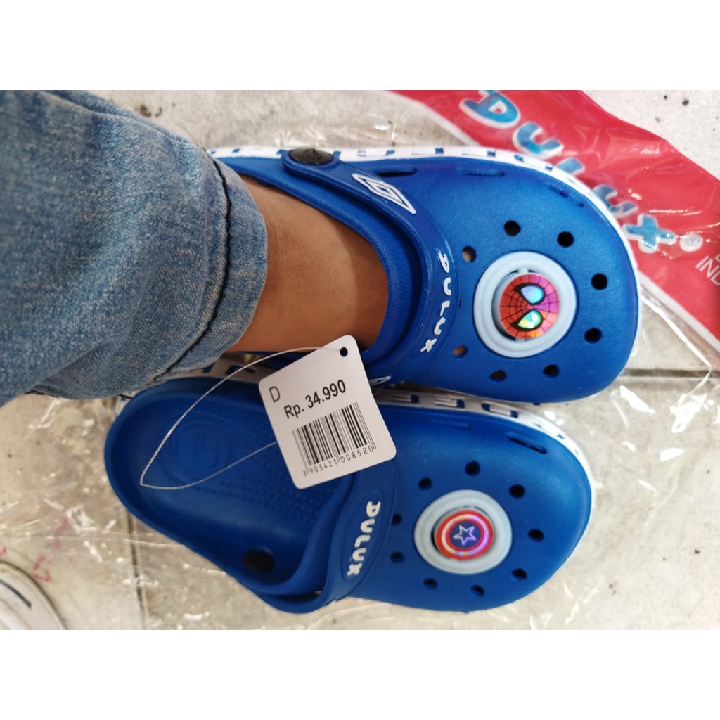 SANDAL SLOP BAIM SPYDER ANAK LAKI LAKI EXTRA STICKER DARI DULUX 080 D SIZE 25-29