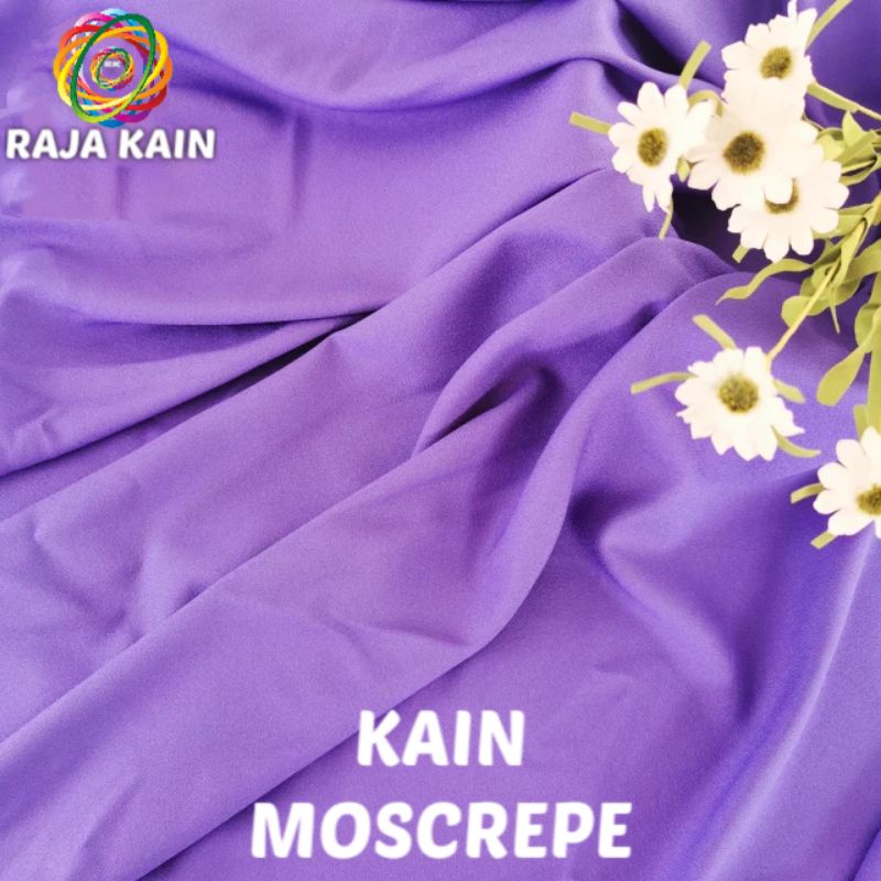 Kain MOSCREPE Premium 1 Roll ( 50 yard ) / Bahan Kain Mosscrepe Kain Arabian Crepe Tebal