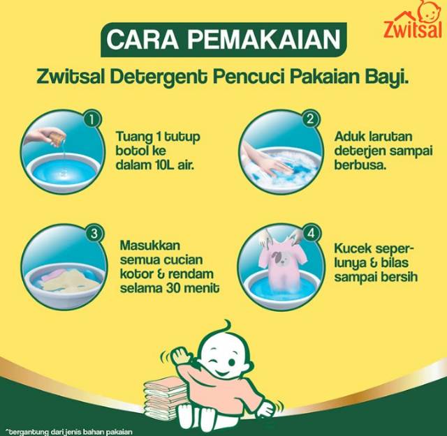 ZWITSAL BABY Fabric Detergent - 750ml