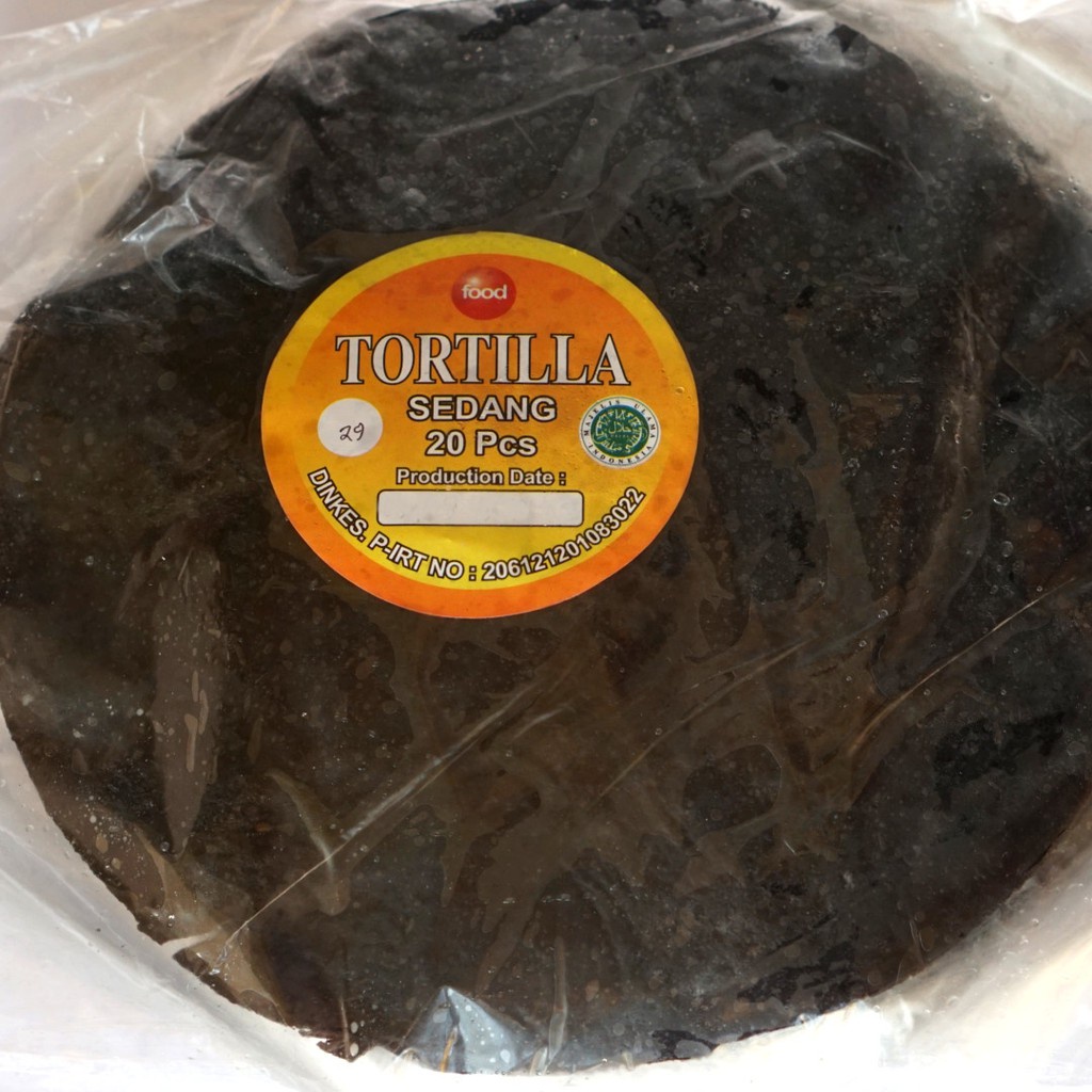 Kulit Kebab Tortiila Hitam Black Hitam 23 CM