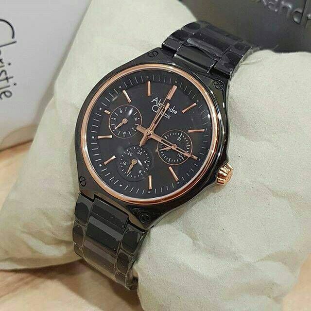 Jam Tangan Wanita Alexander Christie AC2669 Ceramic 35mm Original