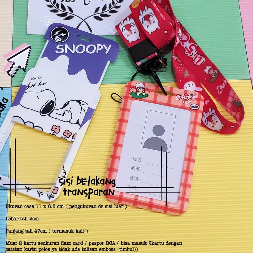 

Big Sale Cute Animation series Tempat kartu / ID card holder /flash card e toll / name tag