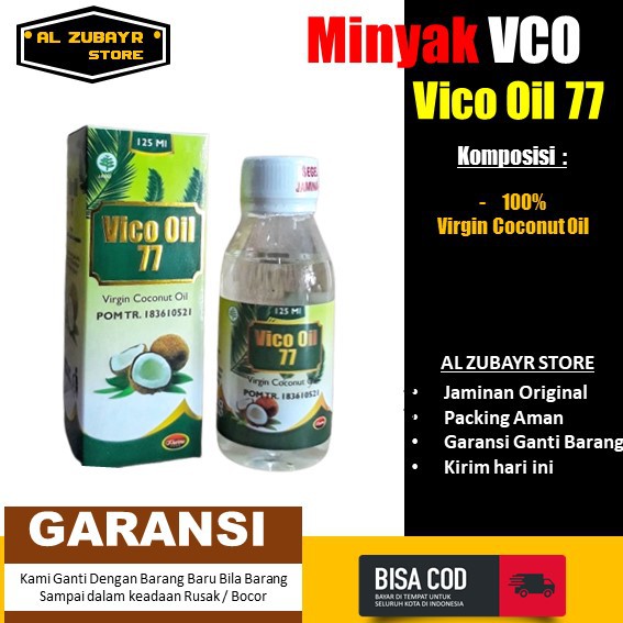 

VICO OIL 77 125ML - VIRGIN COCONUT OIL (VCO) - MINYAK KELAPA MURNI PERASAN PERTAMA