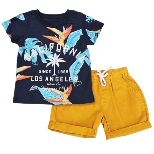 SETELAN BAJU BAYI ANAK LAKI LAKI MOTIF CALIFORNIA SIZE 1-5 TAHUN BAHAN KATUN AMAN NYAMAN DIPAKAI/ SETELAN BAJU BAYI ANAK LAKI LAKI/ SETELAN BAJU BAYI ANAK COWO/ BAJU BAYI ANAK LAKI LAKI/ BAJU BAYI ANAK COWO