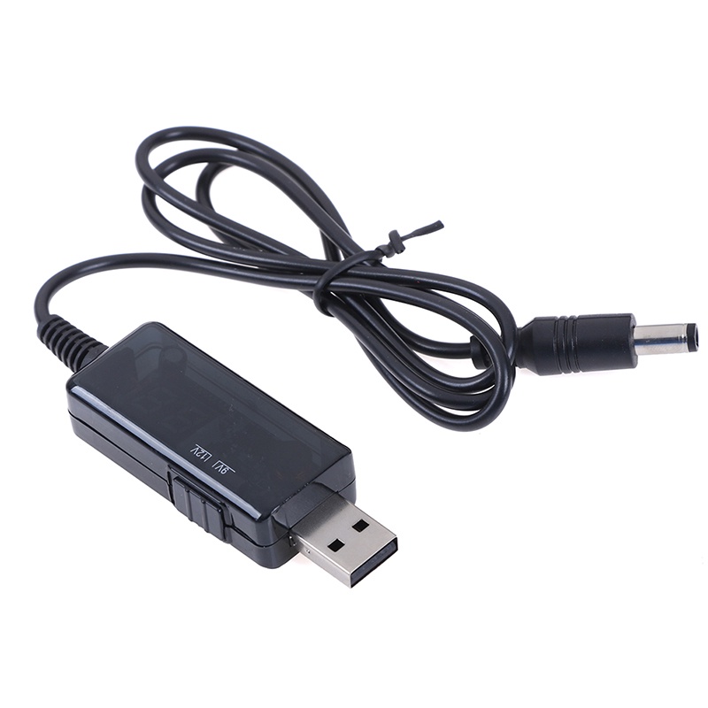 {LUCKID}Usb booster cable 5V step up to 9V 12V voltage converter 1A step-up display