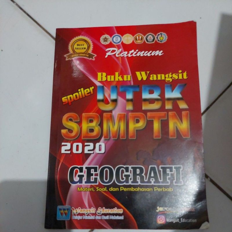 preloved buku wangsit utbk sbmptn jeroanayam geografi